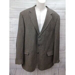 Versini Mens Italian Silk Sport Coat Blazer Suit Jacket Two Button XL 46